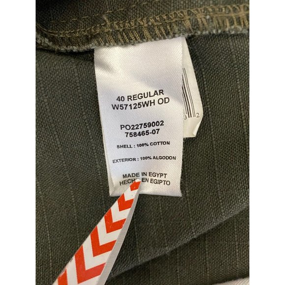 Walls Mens Shorts Size 40 Green Cargo Pockets Work Casual 9.5" Inseam Flat Front - Picture 4 of 4